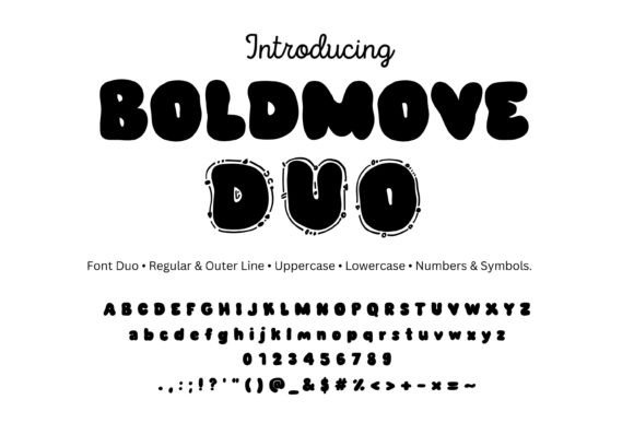 Boldmove: A Chunky Font Duo for Playful, Standout Designs