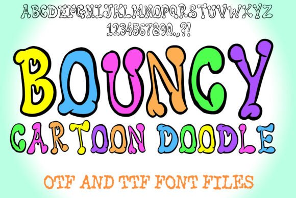 Bouncy Cartoon Doodle: A Typeface That Smiles Back