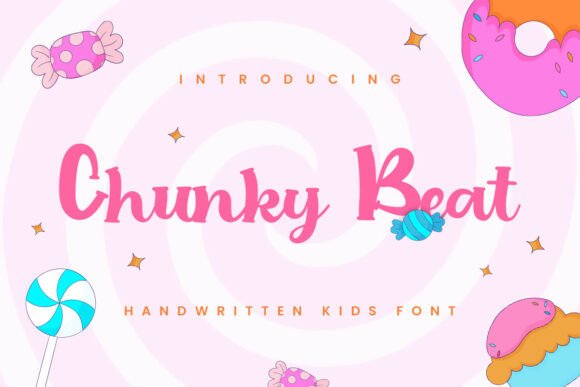 Chunky Beat: A Playful Handwritten Font for Creative Projects