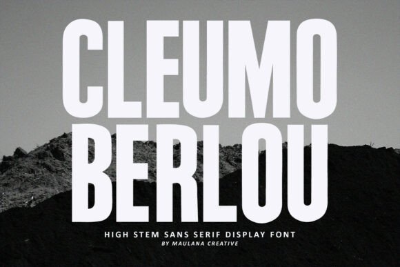 Cleumo Berlou: The Modern Display Font for Vertical Impact