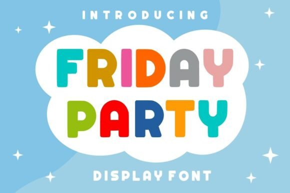 Friday Party: A Bold Display Font for Energetic Designs