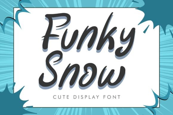 Funky Snow: The Bold, Brush-Stroke Font for High-Impact Design