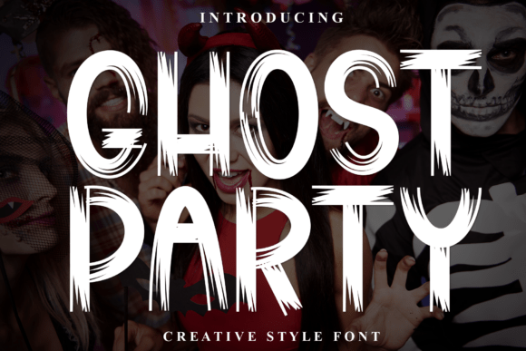 Ghost Party: The Display Font for Spooky, Edgy Branding