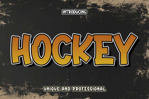 Hockey: A Bold Display Font for Kid-Centric Designs