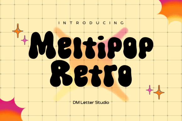 Meltipop Retro Font: Infuse Your Designs with 70s Pop Charm