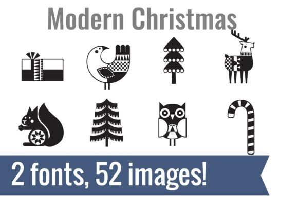 Modern Christmas Dingbats: A Designer's Guide to Geometric Holiday Style