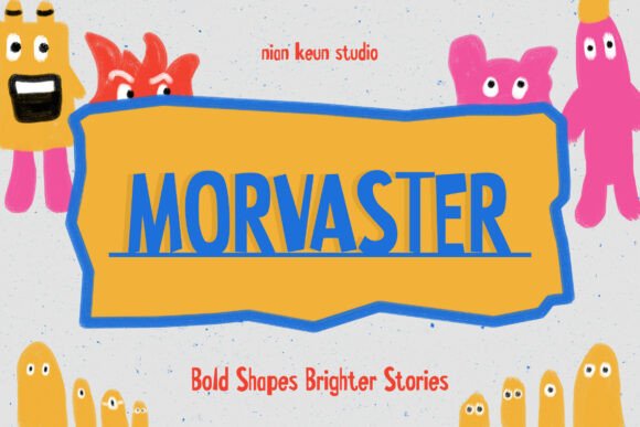 Morvaster: The Display Font That Feels Like a Childhood Doodle