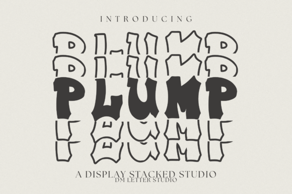 Plump Stacked: Your Go-To Bold Typeface for High-Impact Graphics