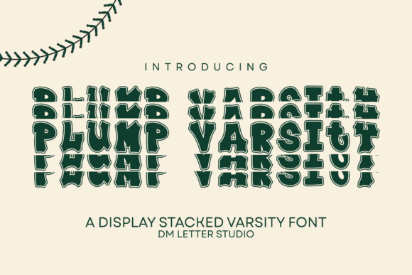 Plump Varsity Stacked: A Typeface with Team Spirit and Modern Punch