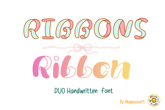 Ribbons Font: Crafting a Playful Artisan Vibe