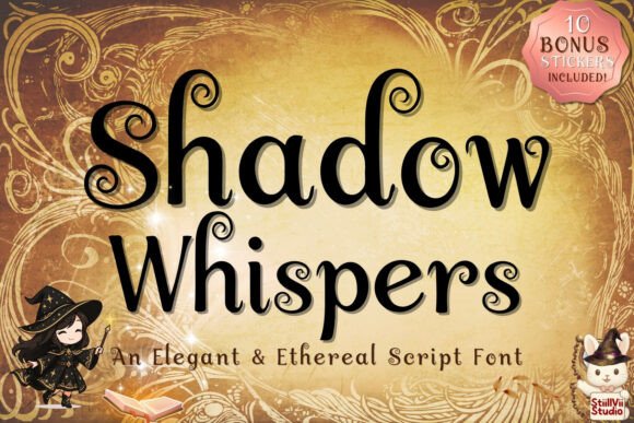 Shadow Whispers: An Ethereal Serif for Haunting Designs