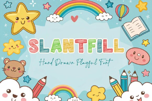 Slantfill: A Playful Font for Bold, Textured Designs