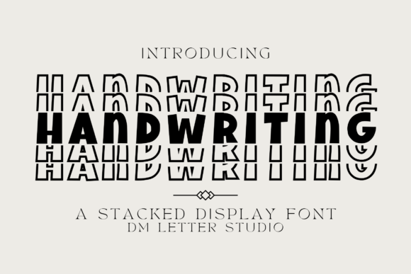 Stacking Up Style: The Handwriting Stacked Font
